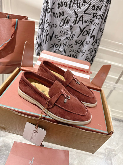 LP Summer Charms Walk Loafers Rust Brown Suede 565851