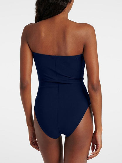 Aria Color-Blocked Floral Swimsuit Set