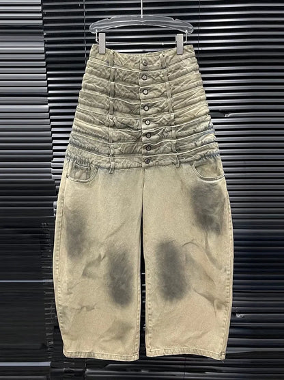 Lilith Uniquely Designed Multi-Waistband Jeans