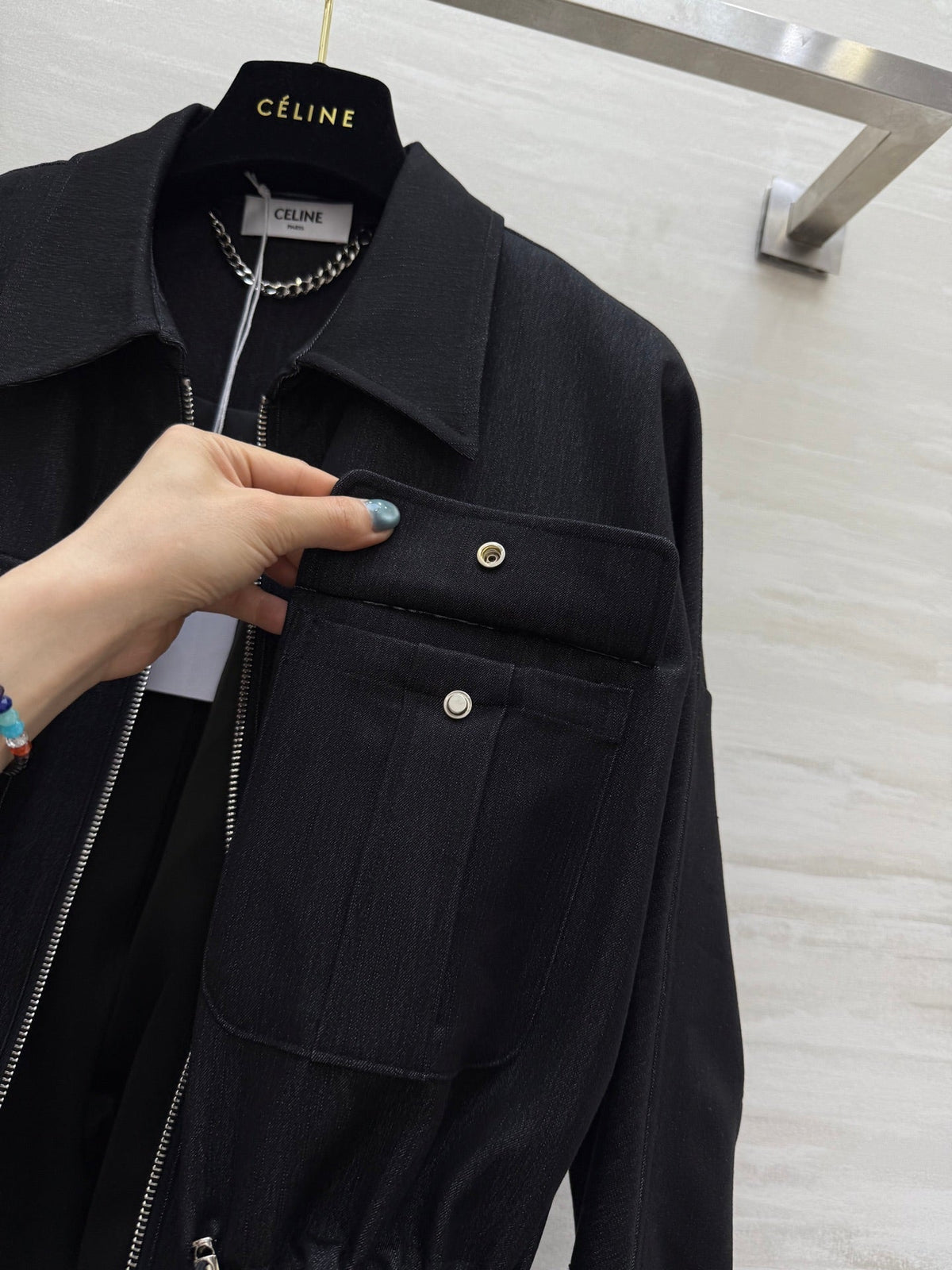 Celine 25 Drawstring Jacket Polyester 298413