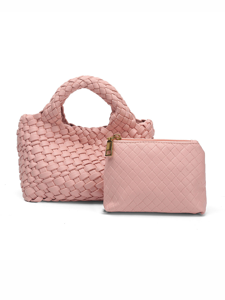Ruby Small Woven Tote Bag