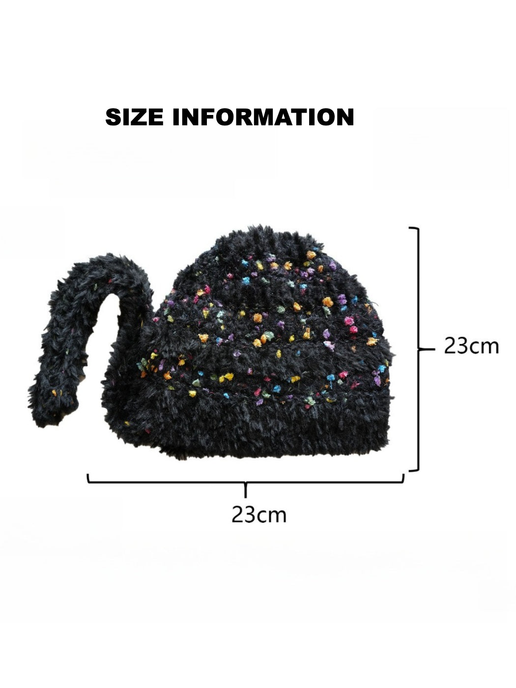 Haila - Winter Knitted Beanie with Colorful Speckled Patterns
