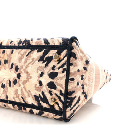 Canvas Embroidered Medium Tie And Dior Lady D-Lite Multicolor