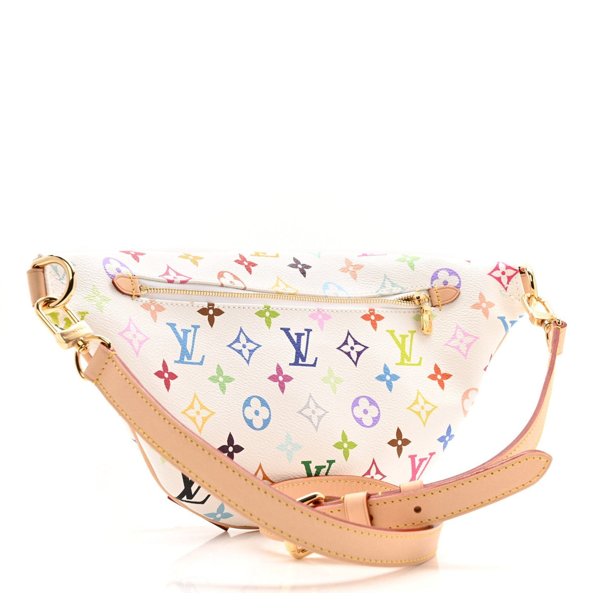 LV X TM Monogram Multicolor High Rise Bumbag White