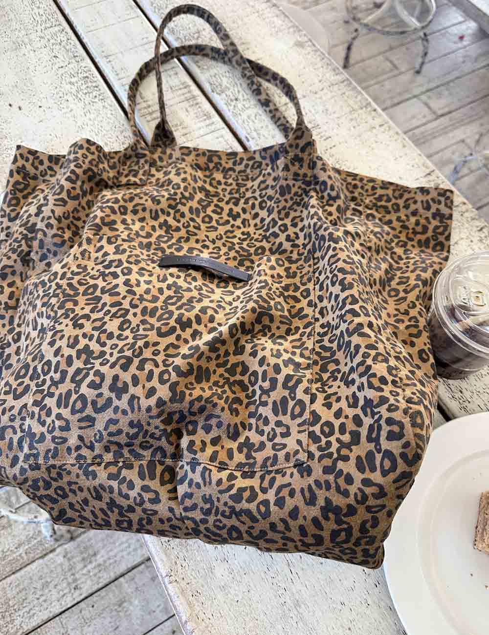 Leopard Large Capacity Hobo Tote Shoulder Bag