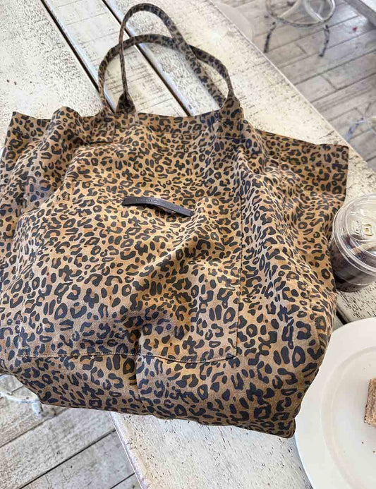 Leopard Large Capacity Hobo Tote Shoulder Bag