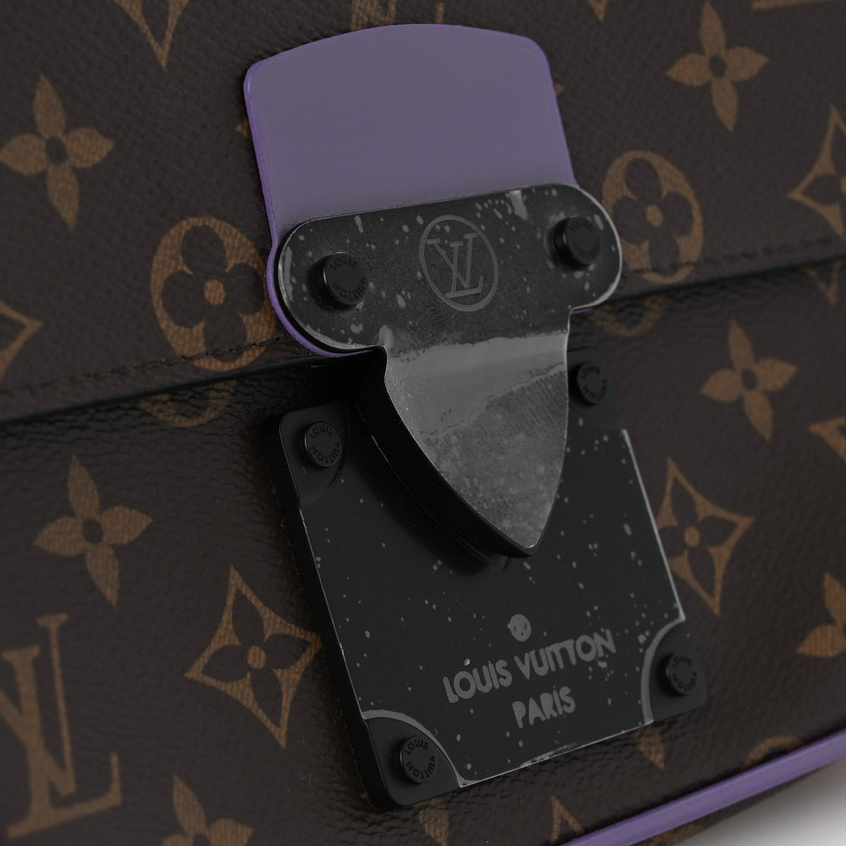 Monogram S Lock Sling Bag Purple
