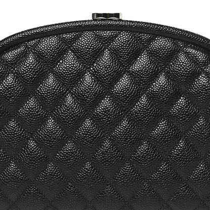 Caviar Quilted Timeless Clutch Black