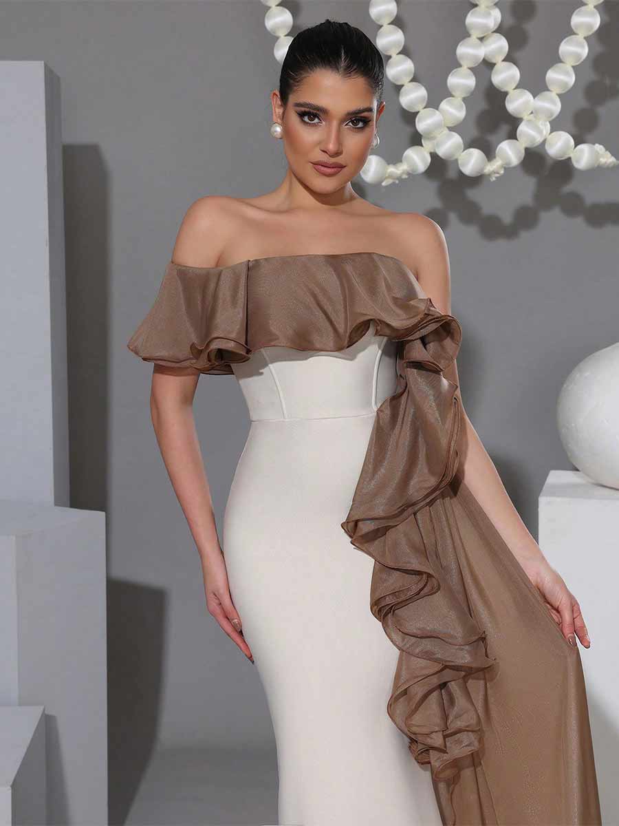 Indira One Shoulder Maxi Dress