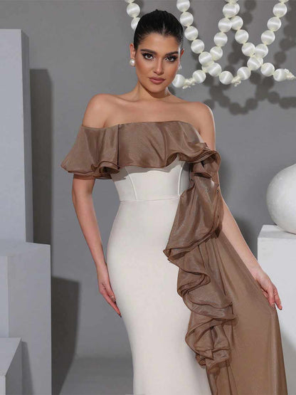 Indira One Shoulder Maxi Dress