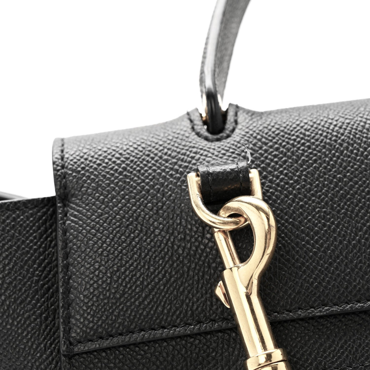 Grained Calfskin Mini Belt Bag Black