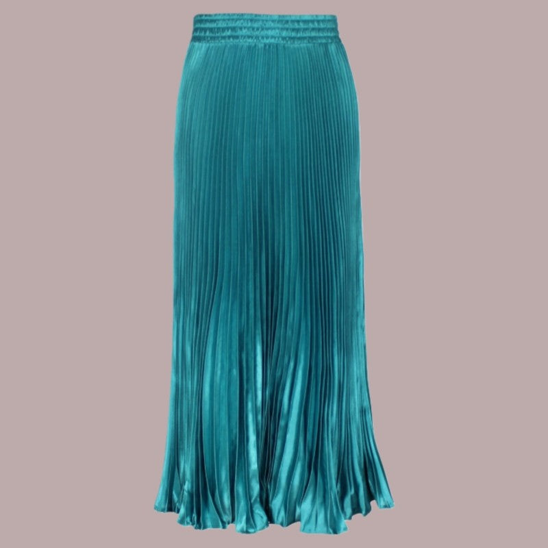 Long Accordion Pleated Skirt