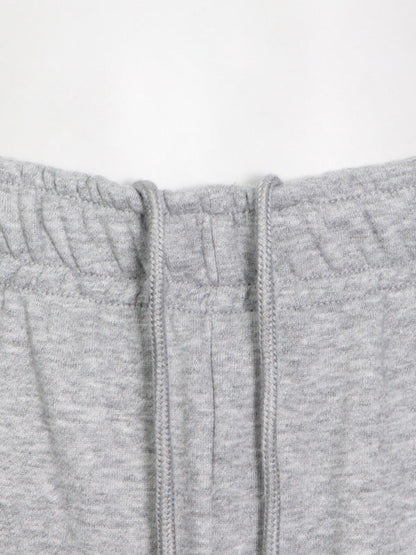 Stylish Solid Color Long Sleeve Cropped Sweatershirt+Wide-Leg Pants Three-Piece Suit