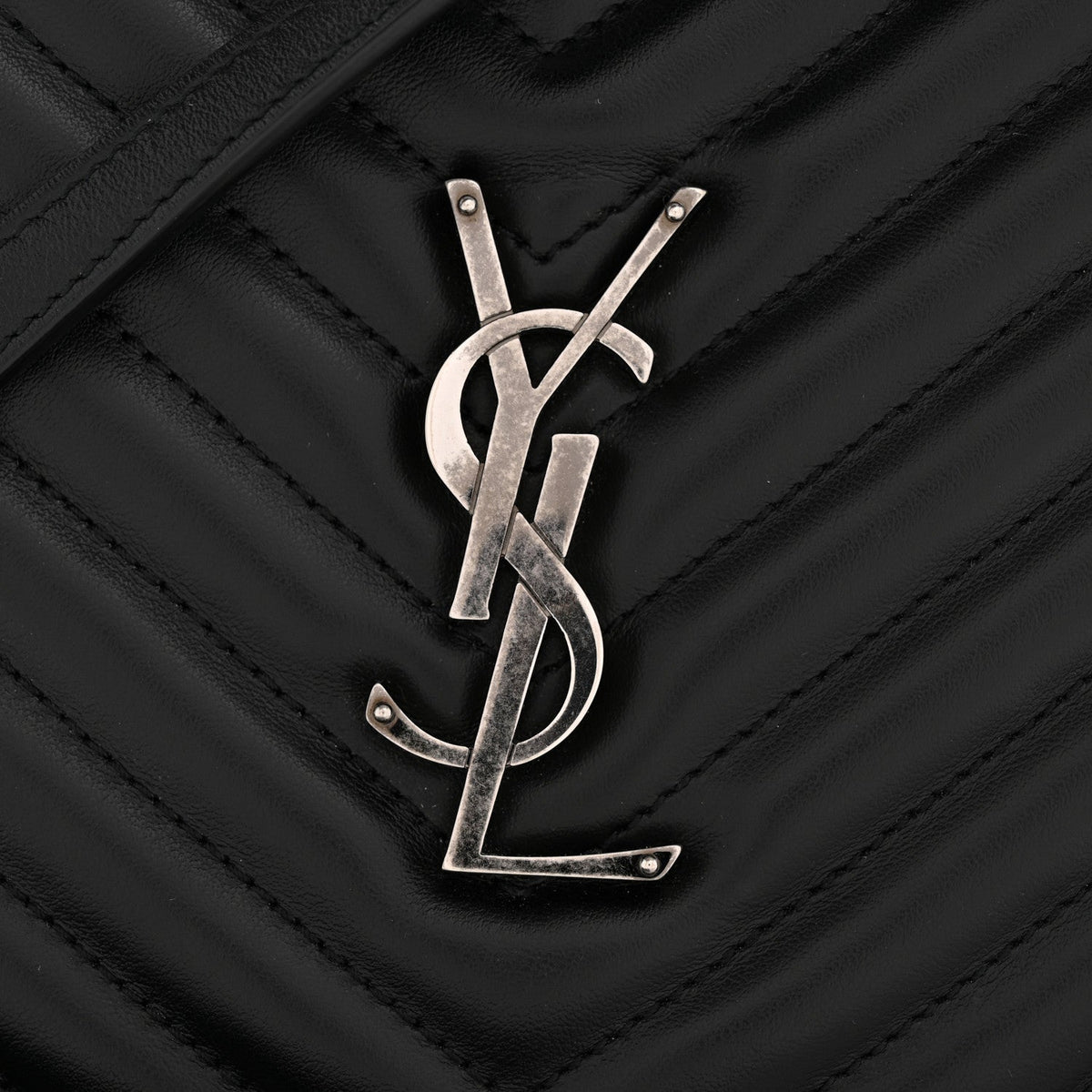 Calfskin Matelasse Monogram Lou Camera Bag Black