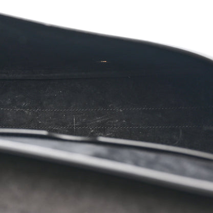 Box Calfskin Large Bobby Flap Black