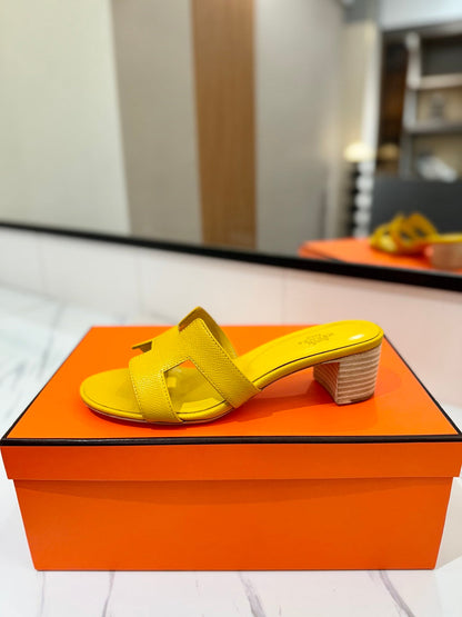 HM Oasis Sandals Yellow Cowhide 294844