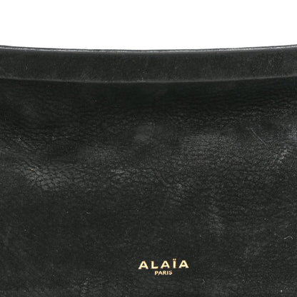 Suede Le Click East West Small Bag Black