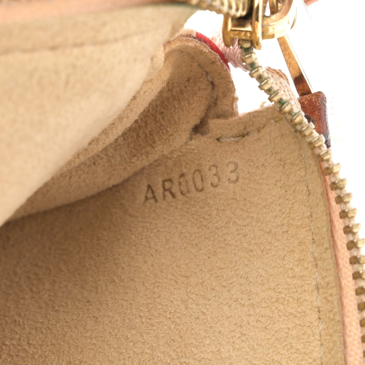 Monogram Cherry Blossom Pochette Accessories Red