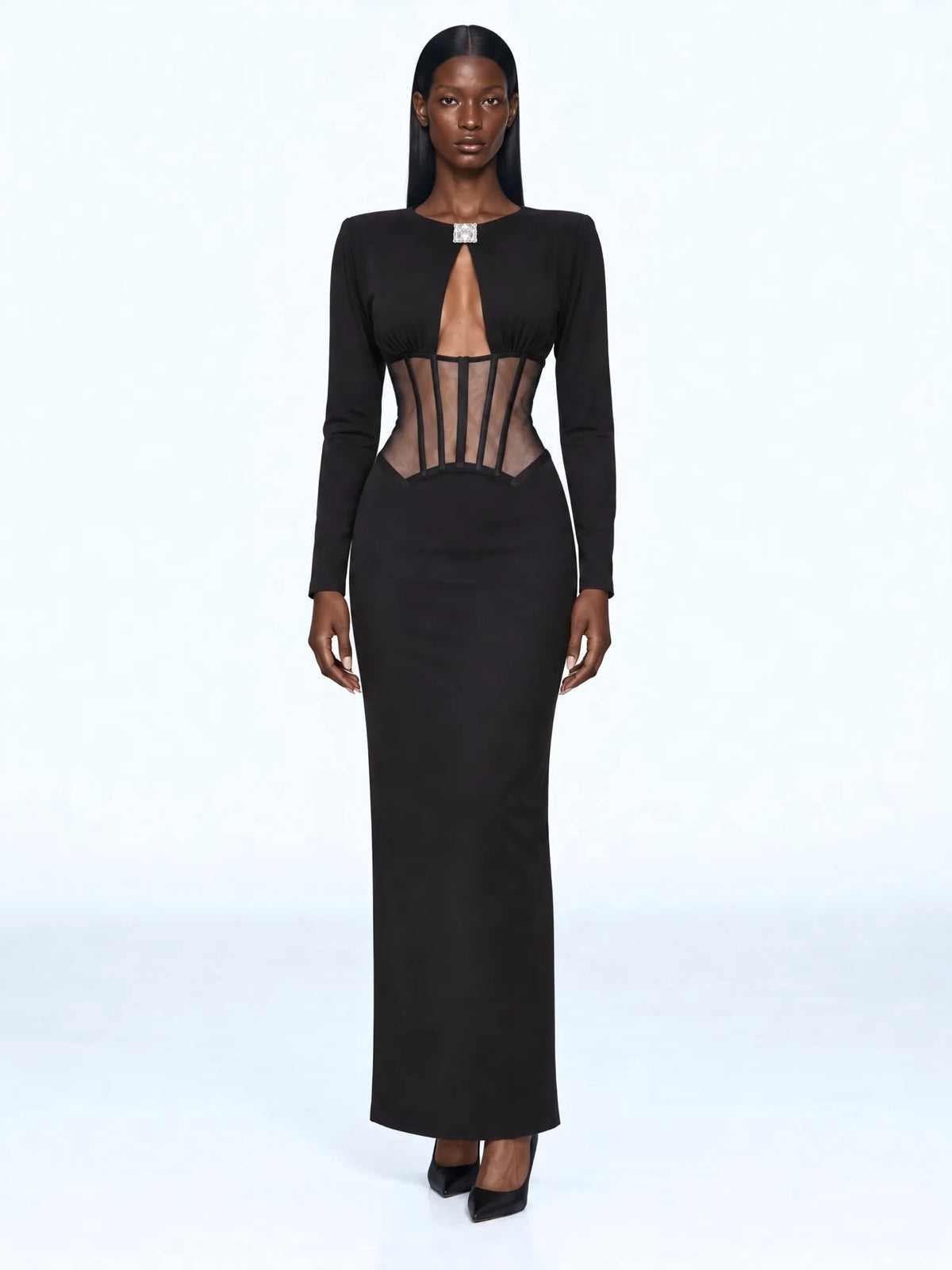 Abigail Sculpted Cutout Maxi Dress