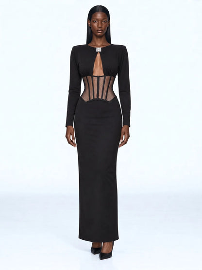 Abigail Sculpted Cutout Maxi Dress