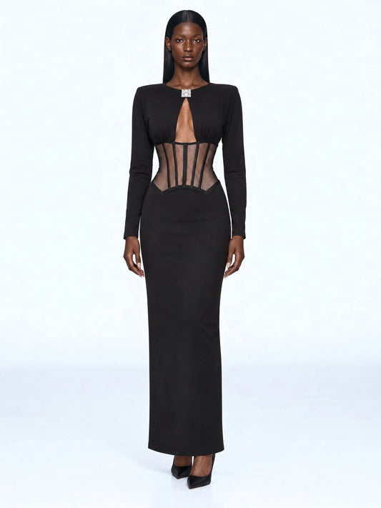 Abigail Sculpted Cutout Maxi Dress