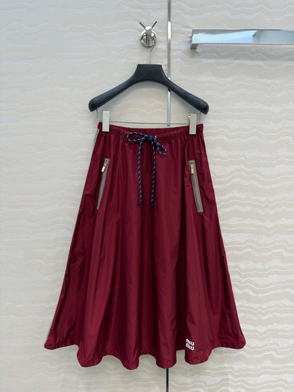 Miu 26s Skirt Red Polyamide 346209