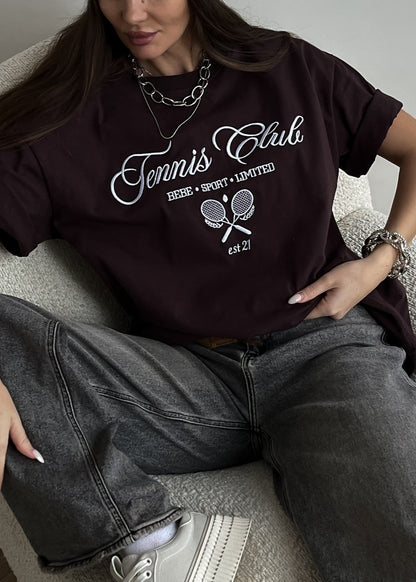 Oversized Cotton Graphic Sporty T Shirt