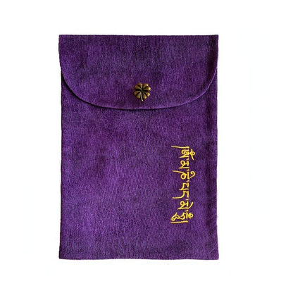 Small Brocade Bag With The Six-Character Mantra Small Storage Bag