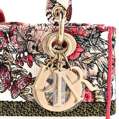 Canvas Embroidered Butterfly Print Medium Lady D-Lite Multicolor