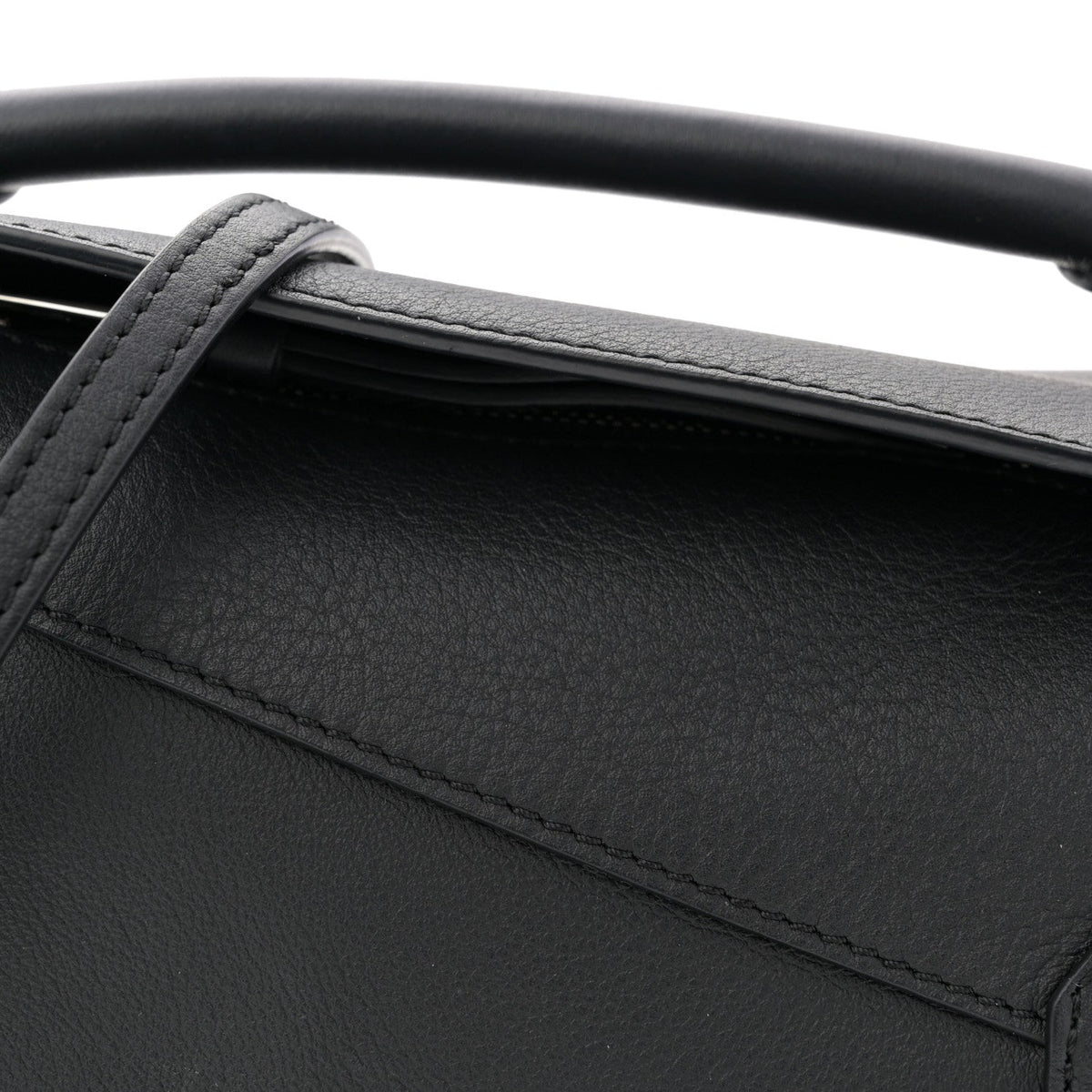 Calfskin Mini Puzzle Bag Black