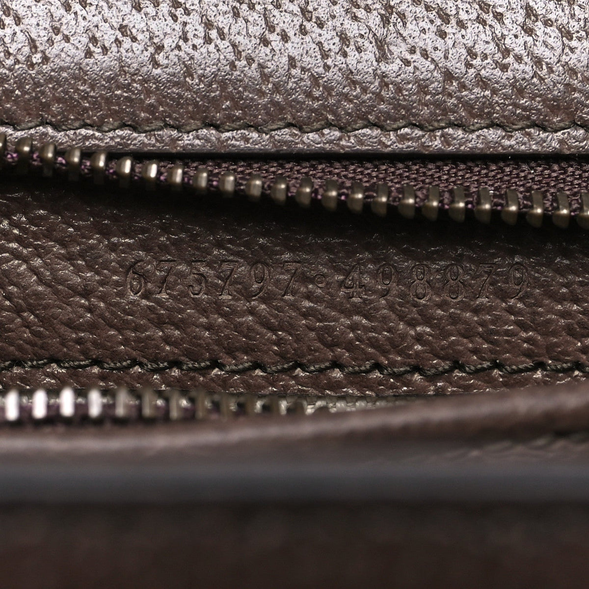 Monogram Jumbo GG Textured Dollar Calfskin Web Small Bamboo 1947 Top Handle Bag Camel Ebony New Acero