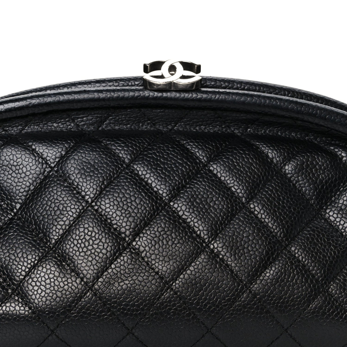 Caviar Quilted Timeless Clutch Black