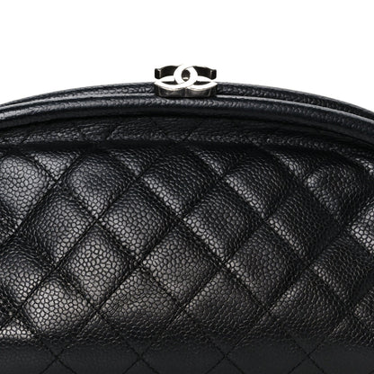 Caviar Quilted Timeless Clutch Black