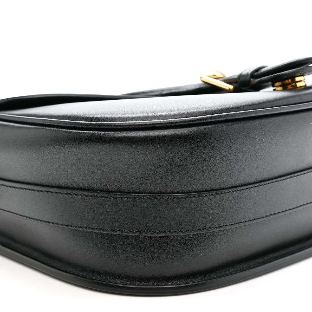 Box Calfskin Large Bobby Flap Black