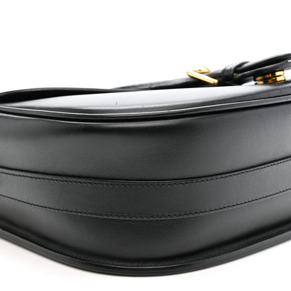 Box Calfskin Large Bobby Flap Black