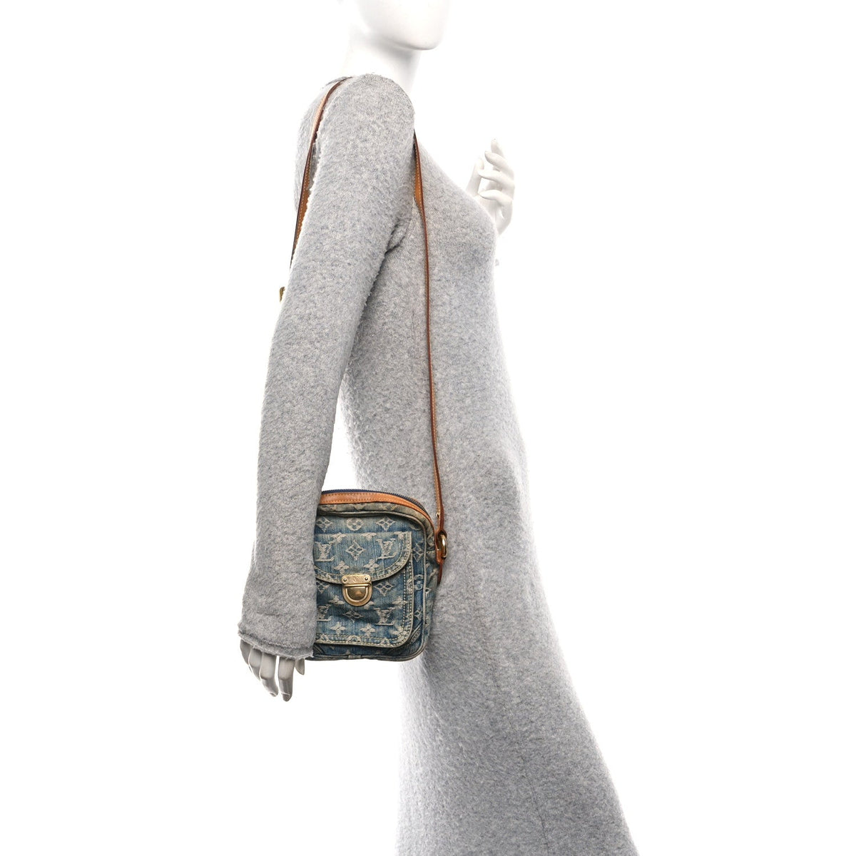 Denim Camera Bag Blue