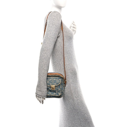 Denim Camera Bag Blue