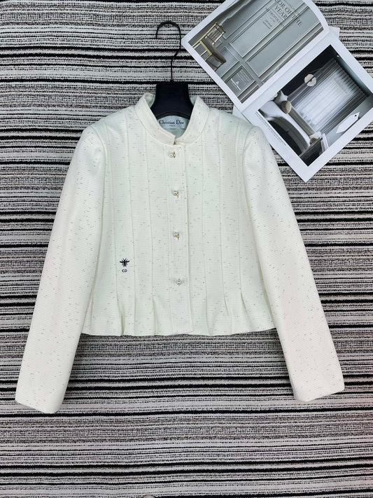 CD 26 White Cotton Jacket 112627