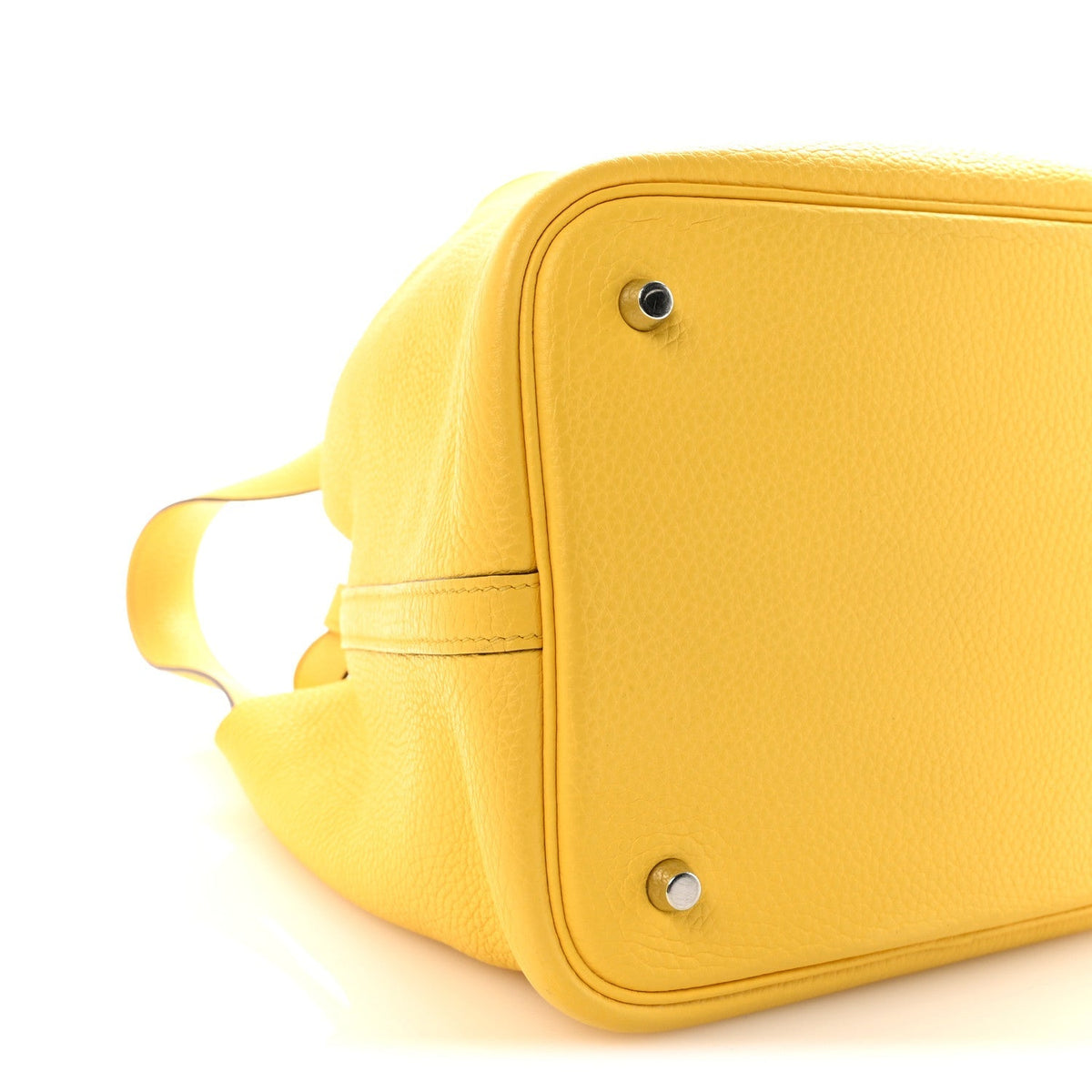Taurillon Clemence Picotin Lock 22 MM  Jaune De Naples