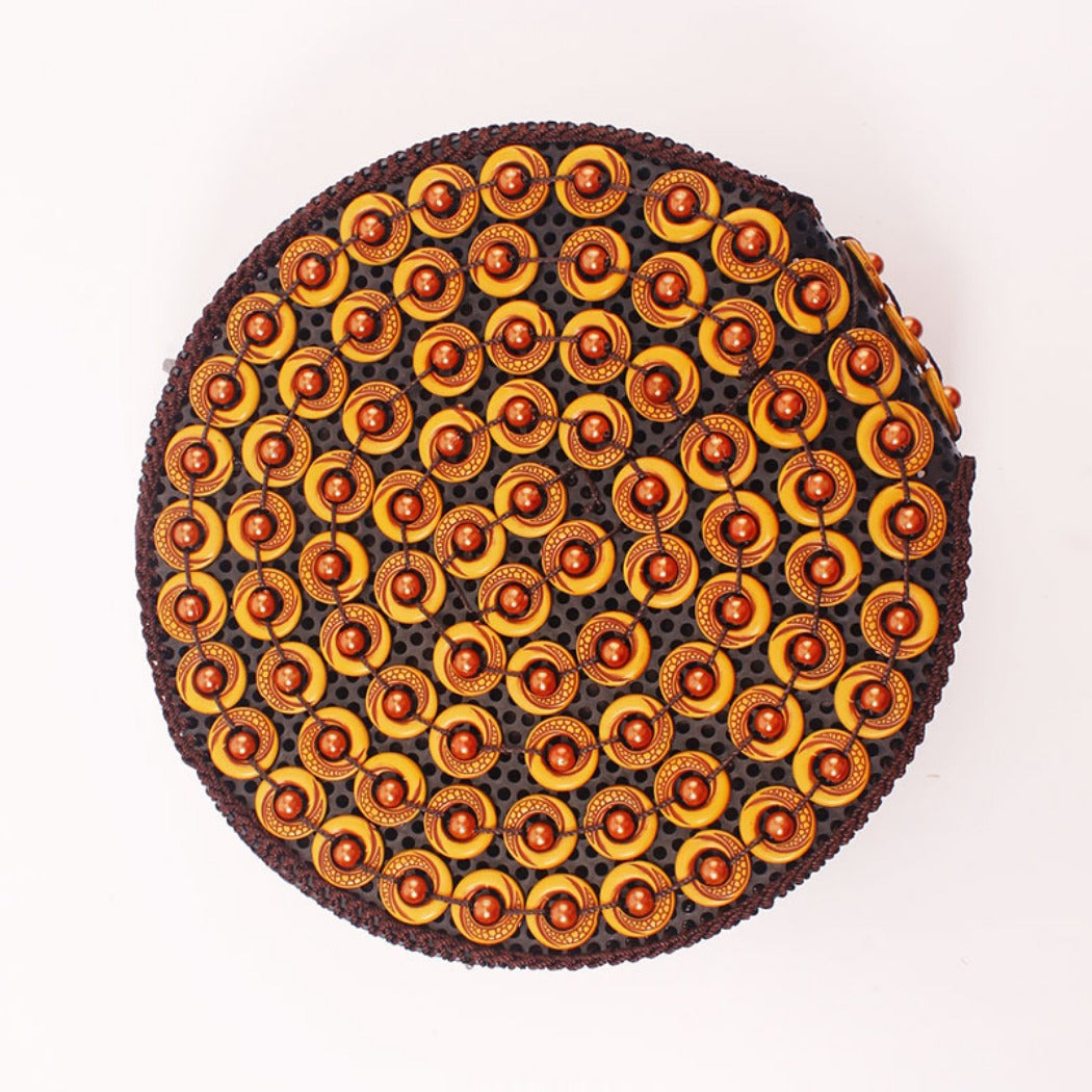 Cosbai - Boho Round Woven Crossbody Bag - Unique &amp; Artistic
