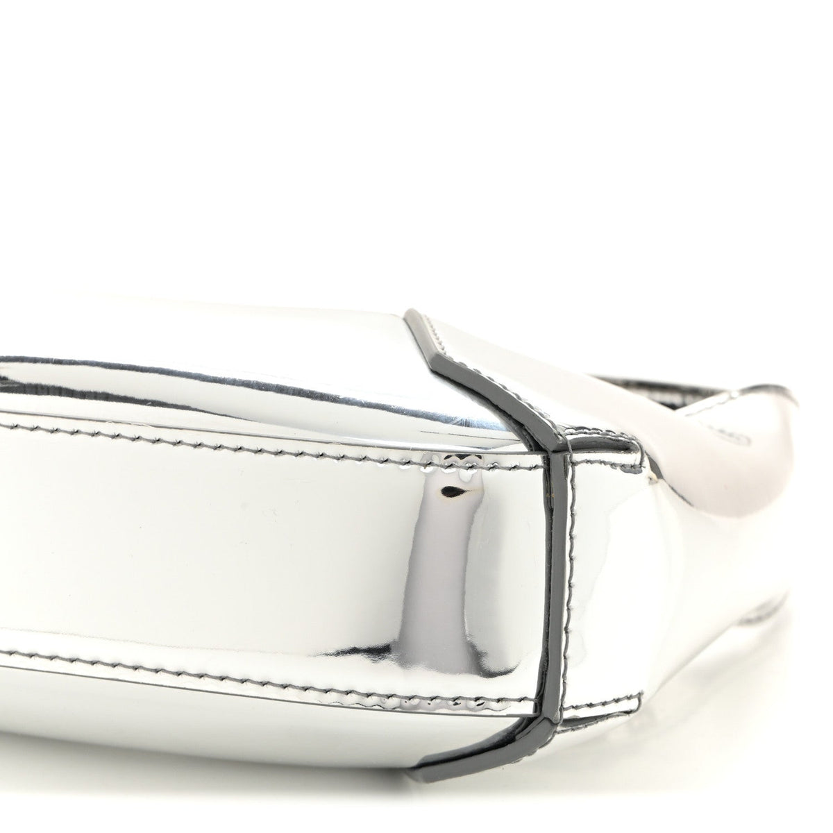 Metallic Jeweled Mini Hobo Bag Silver