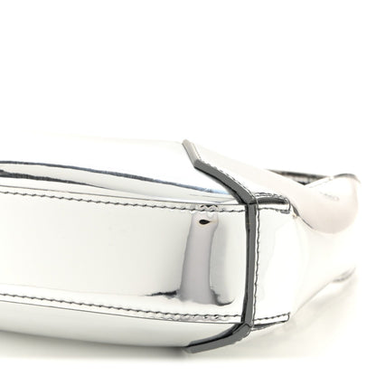 Metallic Jeweled Mini Hobo Bag Silver