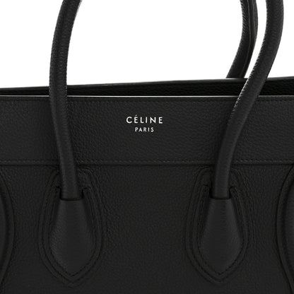 Drummed Calfskin Micro Luggage Black