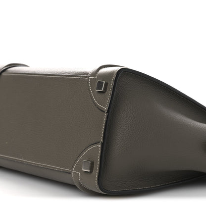 Drummed Calfskin Micro Luggage Souris