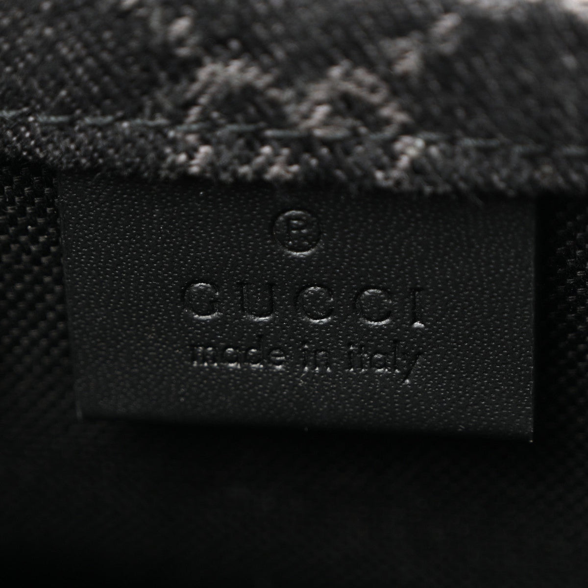 Denim Ophidia GG Monogram Mini Tote Bag Black