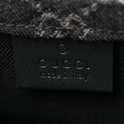 Denim Ophidia GG Monogram Mini Tote Bag Black