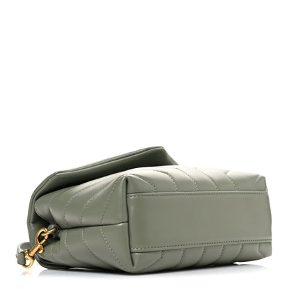 Calfskin Y Quilted Monogram Toy Loulou Crossbody Bag Light Sage