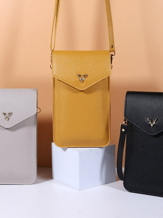 7 Colors Simple Solid Color PU Sling Bag