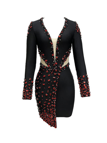 Rowena Mini Dress In Black