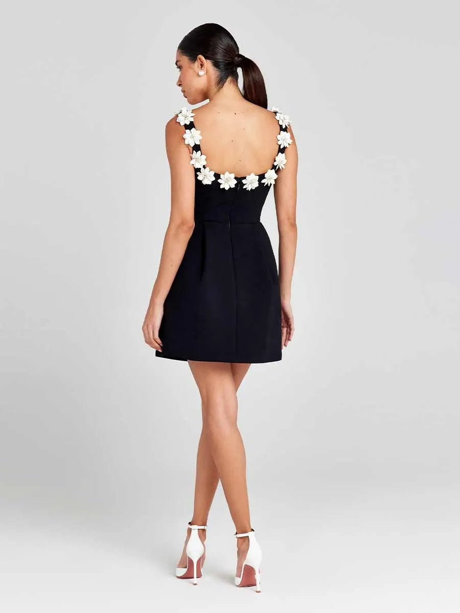 Ariella Floral Halter Mini Dress